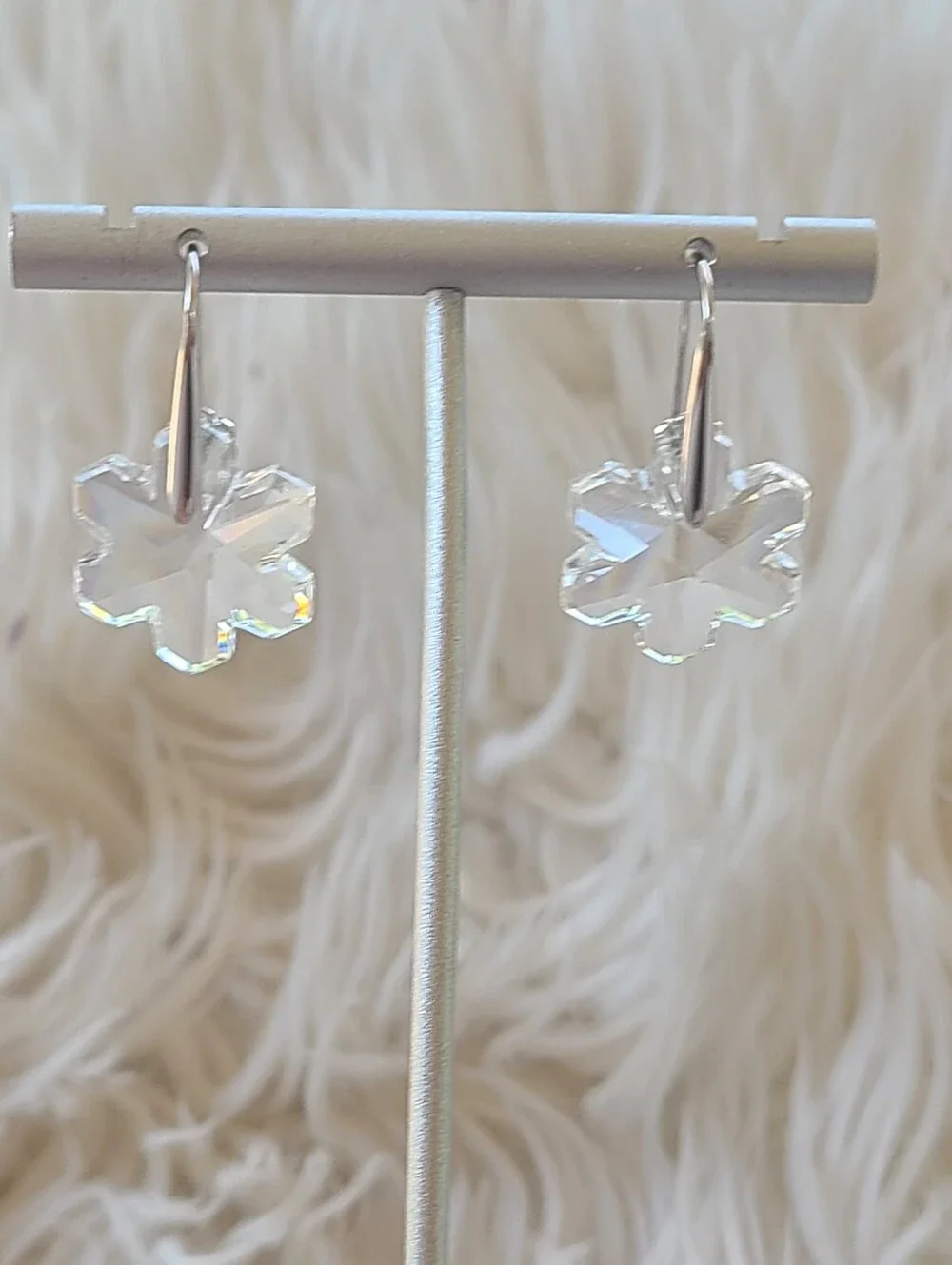 Swarovski Medley Snowflake Pierced Earrings 1054821- New In Box